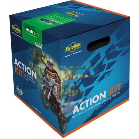 PUTOLINE ZESTAW PŁYNY OLEJE DO CZYSZCZENIA MYCIA NASĄCZANIA FILTRÓW POWIETRZA ACTION KIT BIODEGRADOWALN