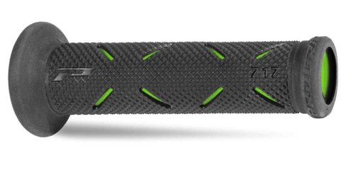 PROGRIP MANETKI PG717 ROAD 22+25MM, DŁ.122MM BLACK/GREEN DWUSKŁ. 717-198