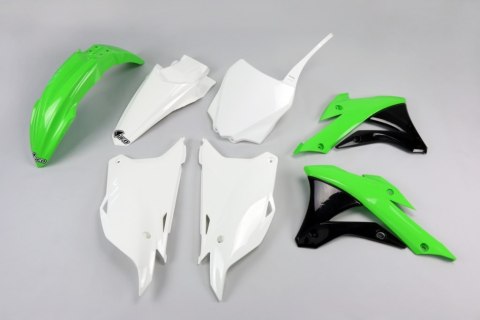 UFO KOMPLET PLASTIKÓW KAWASAKI KX 85 14-21 UNI OEM 14-15 GREEN/BIAŁY/BLACK