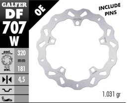 GALFER TARCZA HAMULCOWA PRZÓD BMW F 800R/S/ST/GT 09-; 900XR 20-; R 850R/RT