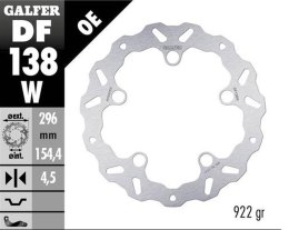 GALFER TARCZA HAMULCOWA PRZÓD HONDA CB 125R 18-; 250R 300R 18; 500F/X 22-;