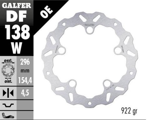 GALFER TARCZA HAMULCOWA PRZÓD HONDA CB 125R 18-; 250R 300R 18; 500F/X 22-;