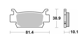 SBS KLOCKI HAMULCOWE KH410 OFF-ROAD SINTER TRX 500 680 700 TOWARU