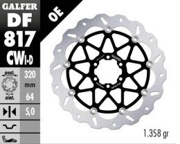 GALFER TARCZA HAMULCOWA PRZÓD BMW HP 4 12-; S 1000R/RR 09-23; MOTO GUZZI 14
