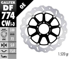 GALFER TARCZA HAMULCOWA PRZÓD DUCATI 1098 07-08; 1198S/R 09-; 1103/1199/129