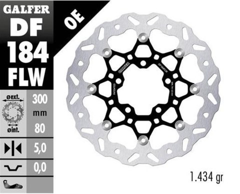 GALFER TARCZA HAMULCOWA PRZÓD KAWASAKI EN 650 VULCAN 15-; ER-6F/N 05-; ZX-6