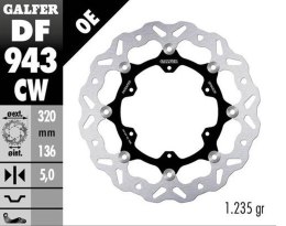 GALFER TARCZA HAMULCOWA PRZÓD KTM 790R ADVENTURE 19-22 890R L 21-23 WAVE FLOATING 320X136X5MM