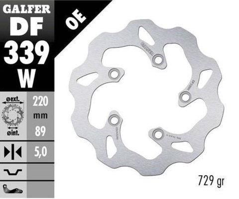 GALFER TARCZA HAMULCOWA TYŁ SUZUKI SV 650S 03-06; 1000 03-; TL 1000S/R 97;