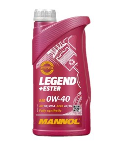 MANNOL OLEJ SILNIKOWY SAMOCHODOWY 0W40 LEGEND+ESTER 1 LITR