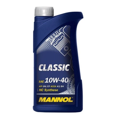 MANNOL OLEJ SILNIKOWY SAMOCHODOWY 10W40 CLASSIC SN/CH-4 1 LITR MANNOL OLEJ SILNIKOWY SAMOCHODOWY 10W40 CLASSIC SN/CH-4 1 LITR