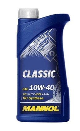 MANNOL OLEJ SILNIKOWY SAMOCHODOWY 10W40 CLASSIC SN/CH-4 1 LITR