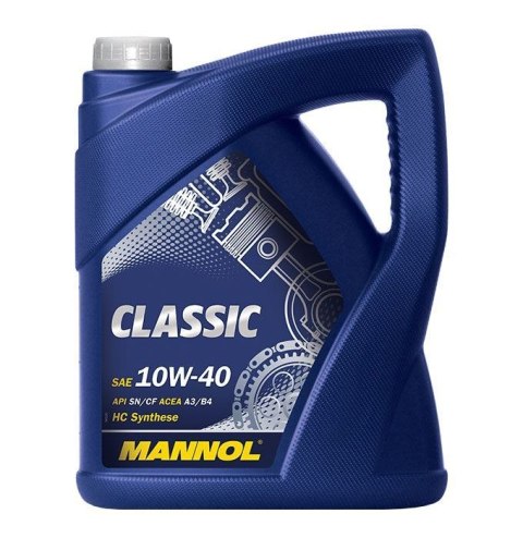 MANNOL 07/2023 OLEJ SILNIK SAMOCHODOWY 10W40 CLASSIC SN/CH-4 5 LITRÓW