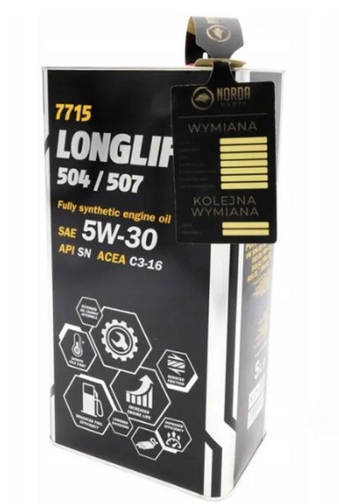 MANNOL OLEJ SILNIKOWY SAMOCHODOWY 5W30 LONGLIFE 504/507 O.E.M MANNOL OLEJ SILNIKOWY SAMOCHODOWY 5W30 LONGLIFE 504/507 O.E.M
