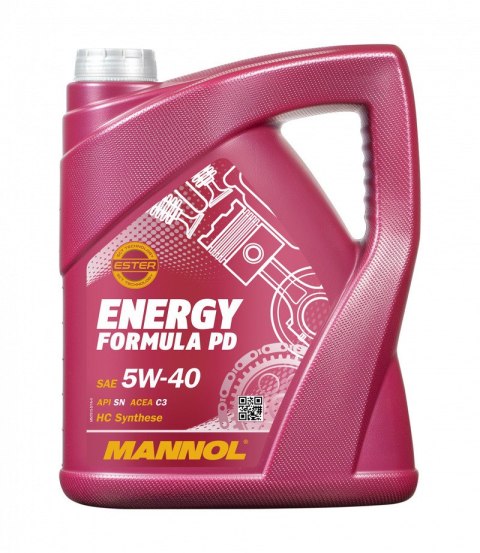 MANNOL 07/2023 OLEJ SILNIKOWY SAMOCHODOWY 5W40 ENERGY FORMULA PD 5 LITRÓW