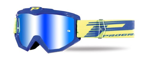 PROGRIP GOGLE PG3201 FL ATZAKI BLUE SZYBA PG3247 ŻÓŁTA LUSTRZANA ANTISCRATC