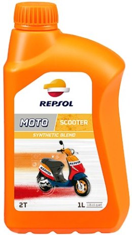 REPSOL OLEJ SILNIK 2T MOTO SCOOTER 1L PÓŁSYNTETYCZNY 12