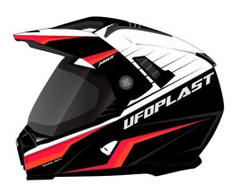 UFO KASK ARIES OFFROAD/DUAL/TOURER/CROSSOVER Z SZYBĄ, DASZKIEM I BLENDĄ L