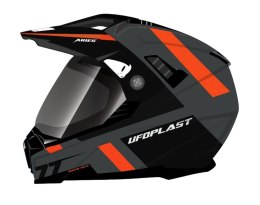 UFO KASK ARIES OFFROAD/DUAL/TOURER/CROSSOVER Z SZYBĄ, DASZKIEM I BLENDĄ PRZ