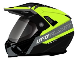 UFO KASK ARIES OFFROAD/DUAL/TOURER/CROSSOVER Z SZYBĄ, DASZKIEM I BLENDĄ M