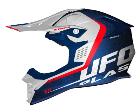 UFO KASK INTREPID CROSS KOLOR BIAŁY/NIEBIESKI/CZERWONY FLUO ` XL ECE 22R06