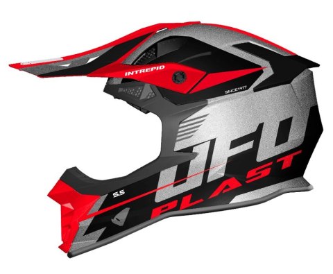 UFO KASK INTREPID CROSS KOLOR CZARNY/SREBRNY/CZERWONY FLUO ` XL ECE 22R06