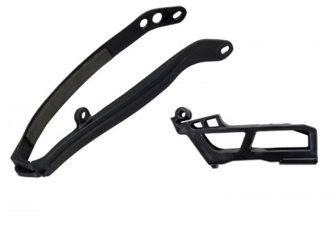 UFO 2023/08 KPL ŚLIZG + PROWADNICA ŁAŃCUCHA YAMAHA YZF 450 23-, UNI BLACK