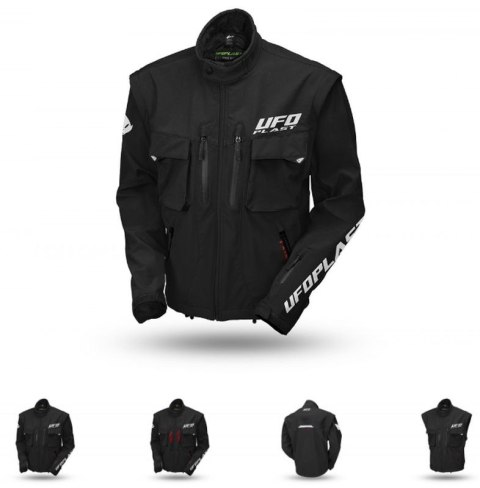 UFO 2023/07 KURTKA TAIGA ENDURO (ODPINANE RĘKAWY) KOLOR CZARNY ` L