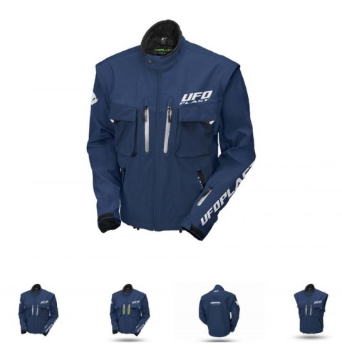 UFO 2023/07 KURTKA TAIGA ENDURO (ODPINANE RĘKAWY) KOLOR NIEBIESKI ` L
