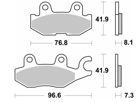 SBS KLOCKI HAMULCOWE KH674 OFF-ROAD SINTER ZŁOTY YAMAHA YXC/YXM VIKING WOLV