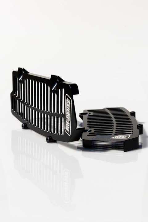 FM-PARTS OSŁONY CHŁODNICY ALUMINIUM KTM/HUSQVARNA/GAS GAS '24 TBI BLACK