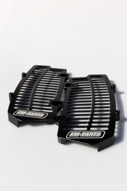 FM-PARTS OSŁONY CHŁODNICY ALUMINIUM KTM/HUSQVARNA/GAS GAS '24 TBI BLACK
