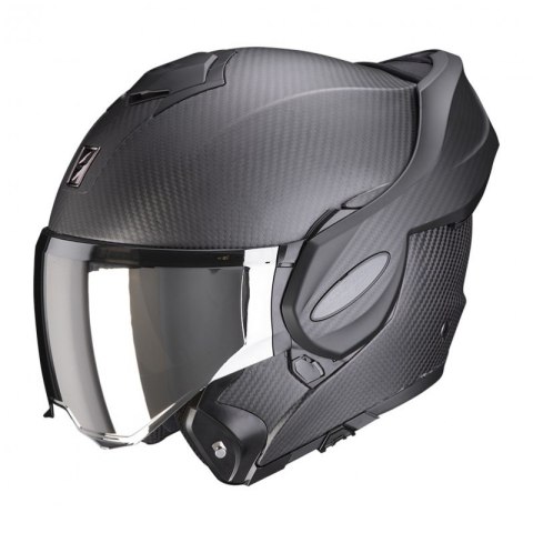 SCORPION KASK SZCZĘKOWY EXO-TECH CARBON SOLID MATT BLACK CZARNY MAT ROZM M