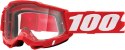 100 PROCENT FA20 ACCURI 2 GOGGLE RED -CLEAR LENS GOGLE SZYBKA PRZEŹROCZYSTA