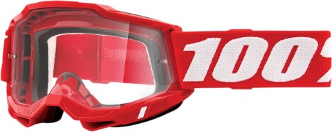 100 PROCENT FA20 ACCURI 2 GOGGLE RED -CLEAR LENS GOGLE SZYBKA PRZEŹROCZYSTA 100 PROCENT FA20 ACCURI 2 GOGGLE RED -CLEAR LENS GOGLE SZYBKA PRZEŹROCZYSTA