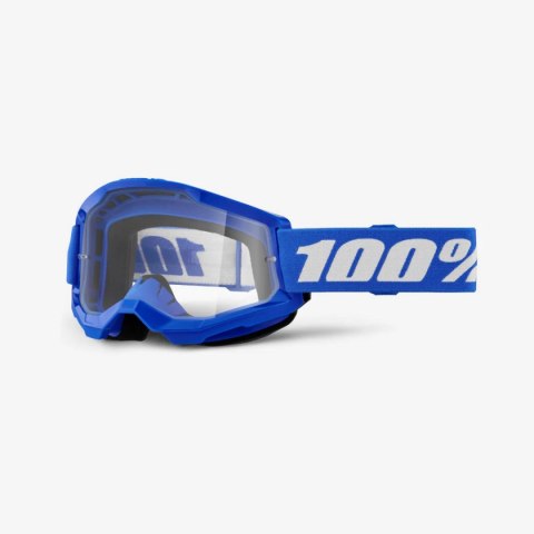 100 PROCENT GOGLE STRATA 2 BLUE CLEAR LENS SZYBKA PRZEŹROCZYSTA