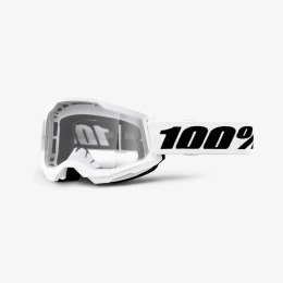 100 PROCENT GOGLE STRATA 2 EVEREST CLEAR LENS BIAŁY SZYBKA PRZEŹROCZYSTA