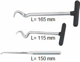 BUZZETTI NARZĘDZIE DO USUWANIA USZCZELEK O-RÓW WĘŻY ELASTYCZNYCH ZESTAW ZAWIERA 3 SZT.165MM 150MM 115MM