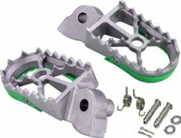 BUZZETTI PODNÓŻKI PEGI KX 250 19-22 KXF250 06-18 450 21-22 KXF 07-18 STAL NIERDZEWNA W KOMPLECIE Z
