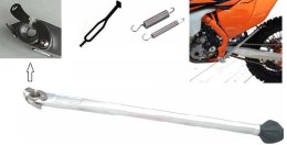 BUZZETTI STOPKA BOCZNA KTM EXC/EXCF 17-20, HUSQVARNA FE/FX/TE 17-20 SILVER
