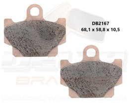 DELTA BRAKING KLOCKI HAMULCOWE PRZÓD KH81-ZASTĘPUJĄ DB2167MX-D I DB2167QD-D XV 250 VIRAGO 89-94, SR 125 92-96, 25