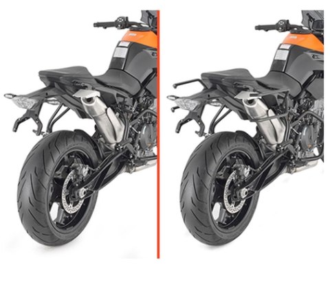 KAPPA STELAŻ POD TORBY SAKWY BOCZNE SZYBKIEGO MONTAŻU REMOVE-X KTM DUKE 890 21-23
