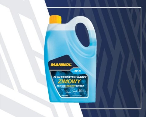 MANNOL ZIMOWY PŁYN DO SPRYSKIWACZY DO -22 STOPNI 4L (METANOL MN8000)