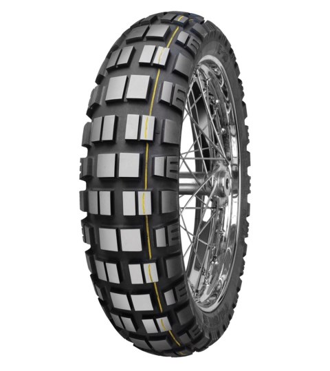 MITAS OPONA 140/80B18 E-10 ENDURO DAKAR 70T TL M+S TYŁ ŻÓŁTY PASEK 04/24426