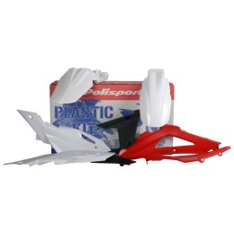 POLISPORT KOMPLET PLASTIKÓW HUSQVARNA TC/FE '09 KOLOR BIAŁO CZARNO RED OEM