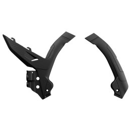 POLISPORT OSŁONY RAMY KTM SX/SX-F/XC/XC-F '23-'24; EXC/EXC-F '24 BLACK
