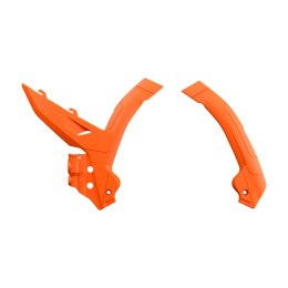 POLISPORT OSŁONY RAMY KTM SX/SX-F/XC/XC-F '23-'24; EXC/EXC-F '24 ORANGE