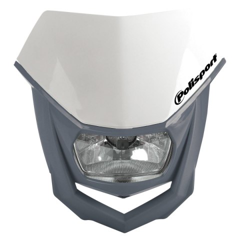 POLISPORT PROMOCJA LAMPA PRZEDNIA MODEL HALO WHITE/SZARY