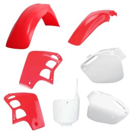 POLISPORT KOMPLET PLASTIKÓW HONDA CR 500 '95-'04 KOLOR OEM RED FLUO-R WHITE