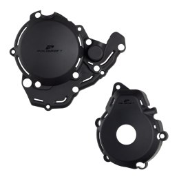 POLISPORT ZESTAW OSŁONA POKRYWY DEKLA ALTERNATORA ORAZ SPRZĘGŁA POMPY WODY KTM EXC-F 250 350 24-25 CZAR