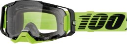 100 PROCENT GOGLE ARMEGA NEON -CLEAR LENS - FLUO SZYBKA PRZEŹROCZYSTA